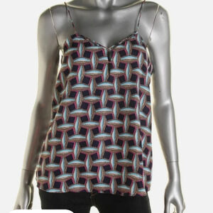 Cooper & Ella Womens Crepe Cut- Out Tank Top. Size medium